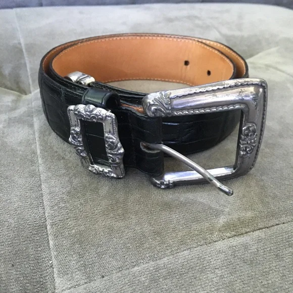 Vintage Brighton Belt Black Size Small - Picture 1 of 10